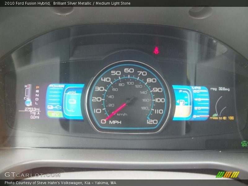 Brilliant Silver Metallic / Medium Light Stone 2010 Ford Fusion Hybrid