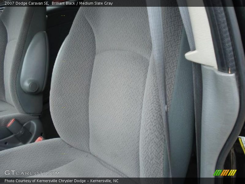 Brilliant Black / Medium Slate Gray 2007 Dodge Caravan SE