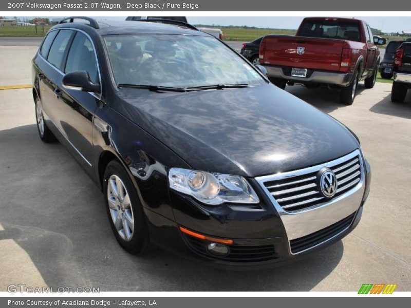 Deep Black / Pure Beige 2007 Volkswagen Passat 2.0T Wagon