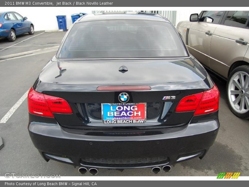 Jet Black / Black Novillo Leather 2011 BMW M3 Convertible