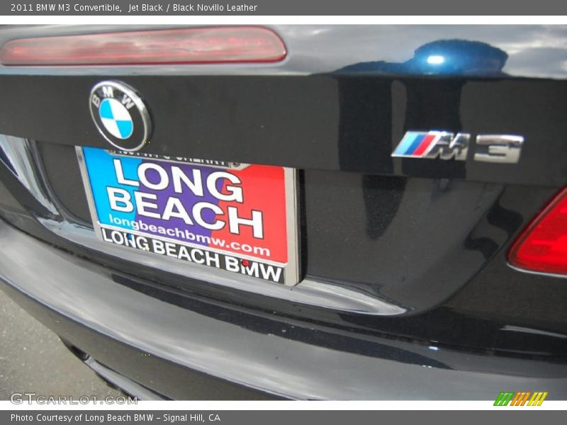 Jet Black / Black Novillo Leather 2011 BMW M3 Convertible