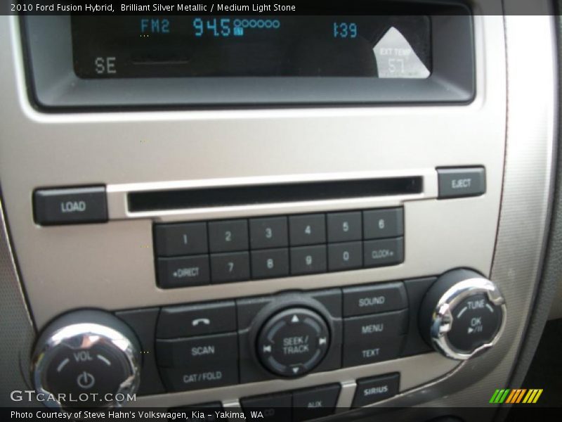 Brilliant Silver Metallic / Medium Light Stone 2010 Ford Fusion Hybrid