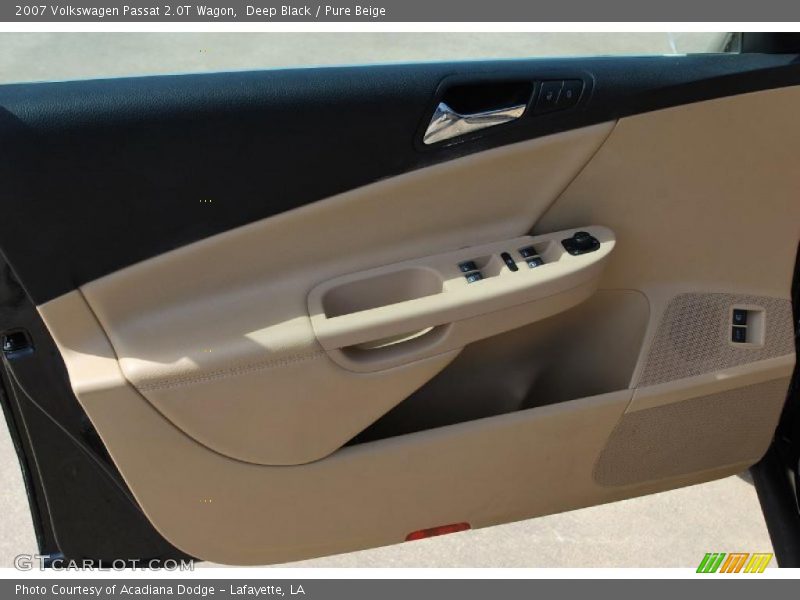 Deep Black / Pure Beige 2007 Volkswagen Passat 2.0T Wagon