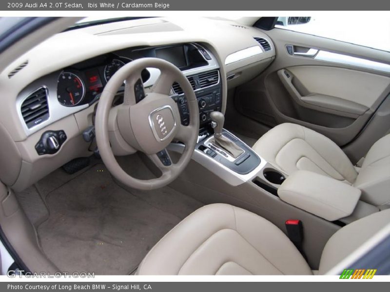 Cardamom Beige Interior - 2009 A4 2.0T Sedan 