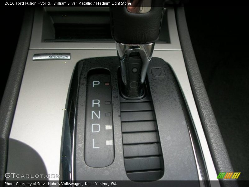Brilliant Silver Metallic / Medium Light Stone 2010 Ford Fusion Hybrid