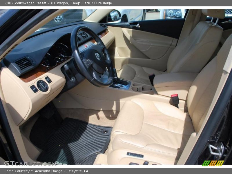Deep Black / Pure Beige 2007 Volkswagen Passat 2.0T Wagon