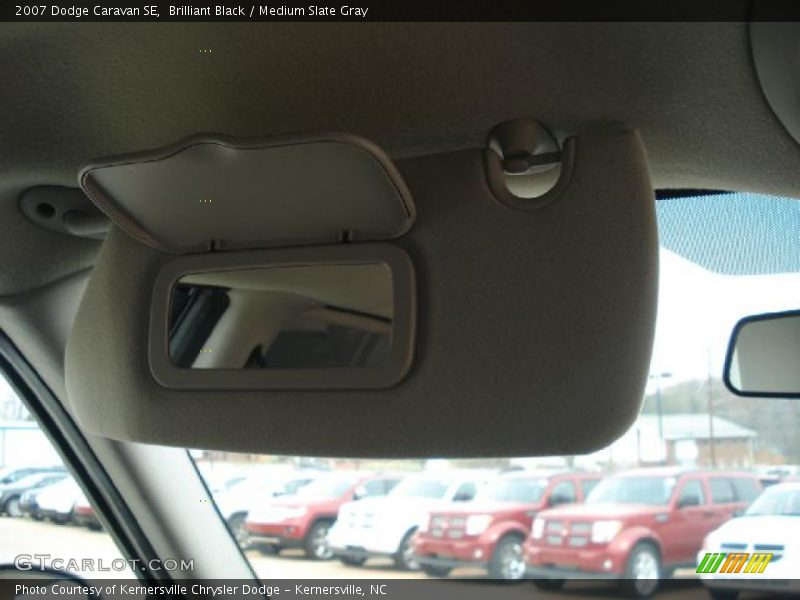 Brilliant Black / Medium Slate Gray 2007 Dodge Caravan SE