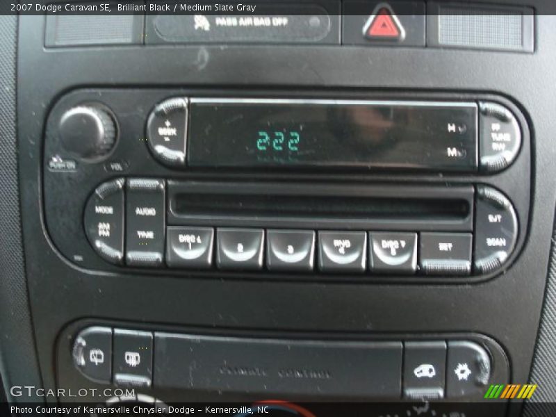 Controls of 2007 Caravan SE