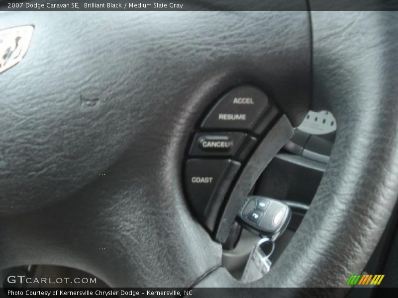 Brilliant Black / Medium Slate Gray 2007 Dodge Caravan SE