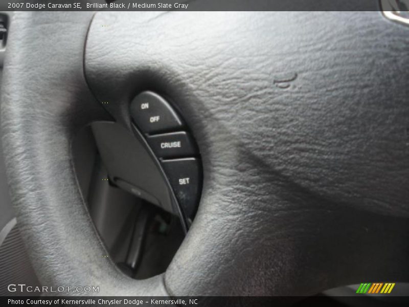 Brilliant Black / Medium Slate Gray 2007 Dodge Caravan SE