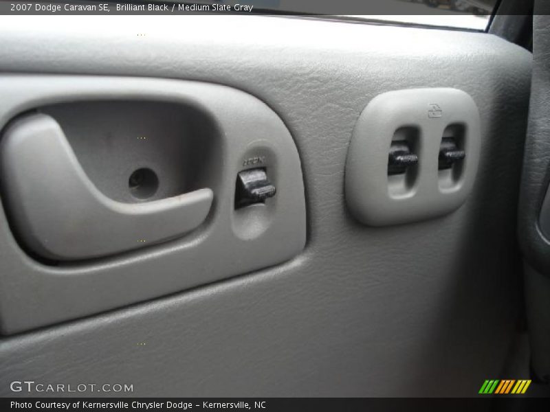 Brilliant Black / Medium Slate Gray 2007 Dodge Caravan SE