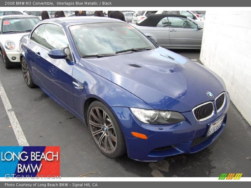Interlagos Blue Metallic / Black 2008 BMW M3 Convertible