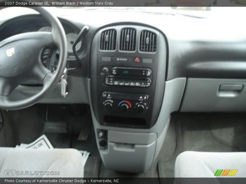 Brilliant Black / Medium Slate Gray 2007 Dodge Caravan SE