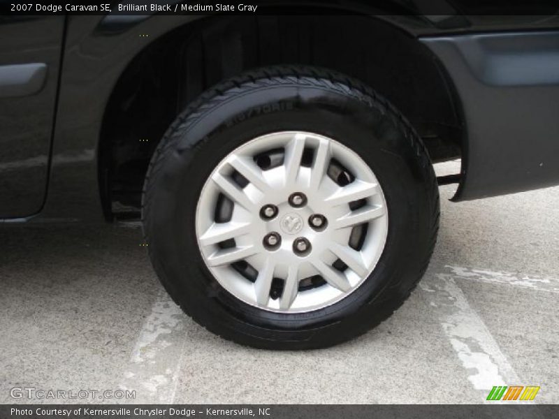 Brilliant Black / Medium Slate Gray 2007 Dodge Caravan SE