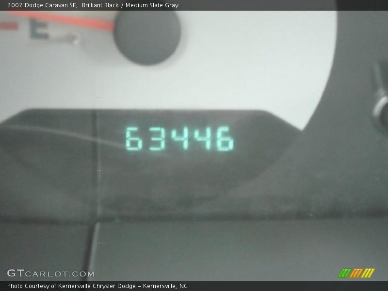 Brilliant Black / Medium Slate Gray 2007 Dodge Caravan SE