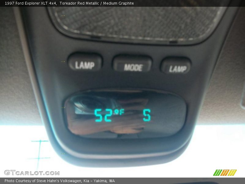 Controls of 1997 Explorer XLT 4x4