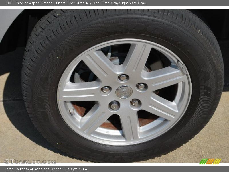 Bright Silver Metallic / Dark Slate Gray/Light Slate Gray 2007 Chrysler Aspen Limited