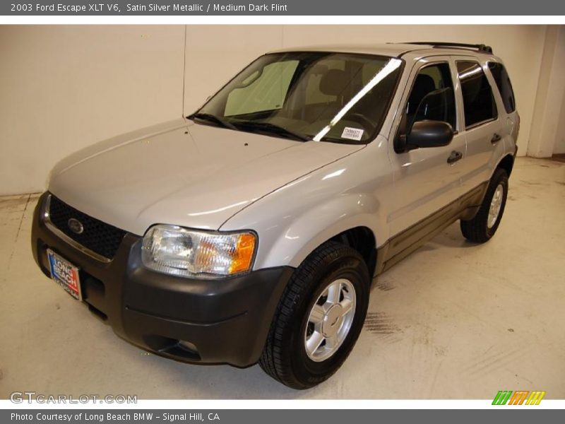 Satin Silver Metallic / Medium Dark Flint 2003 Ford Escape XLT V6