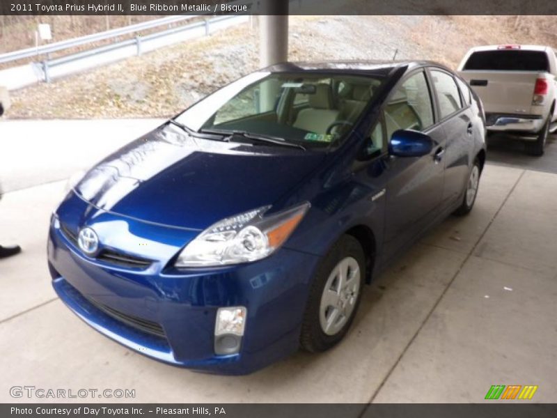 Blue Ribbon Metallic / Bisque 2011 Toyota Prius Hybrid II