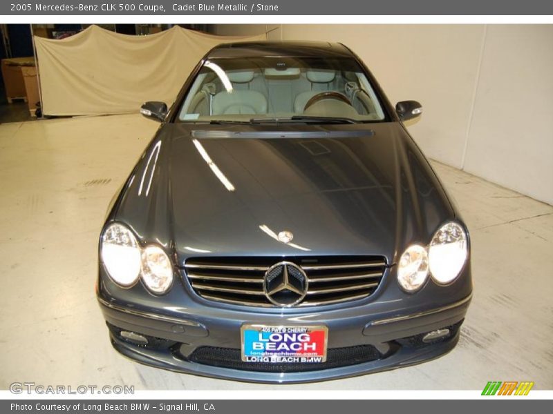 Cadet Blue Metallic / Stone 2005 Mercedes-Benz CLK 500 Coupe