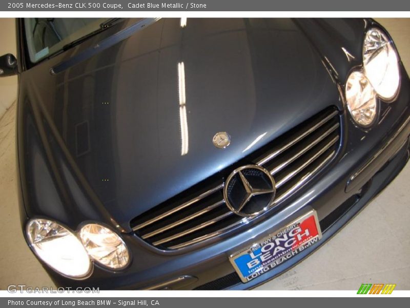 Cadet Blue Metallic / Stone 2005 Mercedes-Benz CLK 500 Coupe