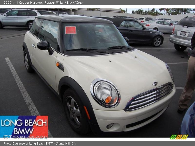 Pepper White / Black/Grey 2009 Mini Cooper Hardtop