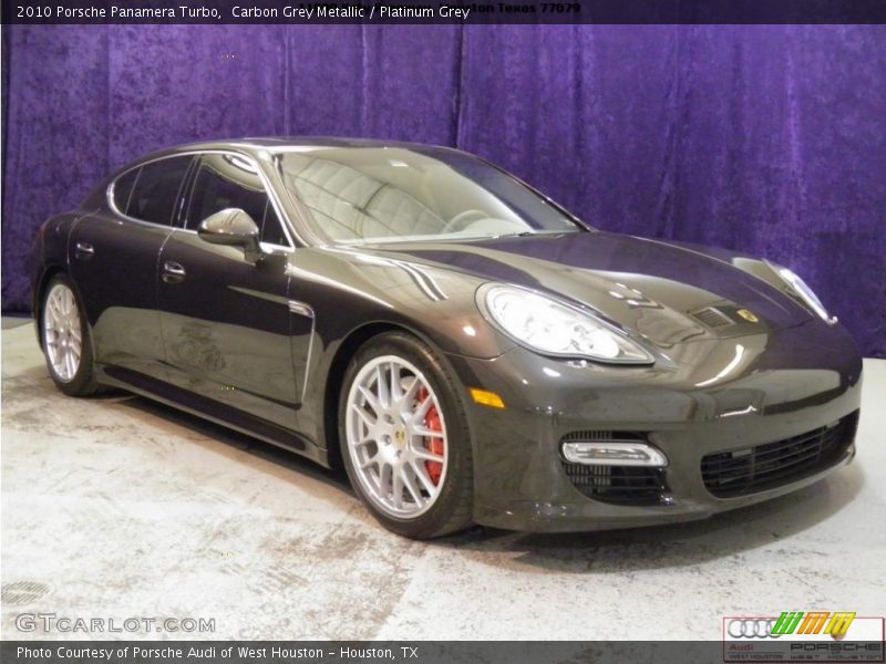 Carbon Grey Metallic / Platinum Grey 2010 Porsche Panamera Turbo