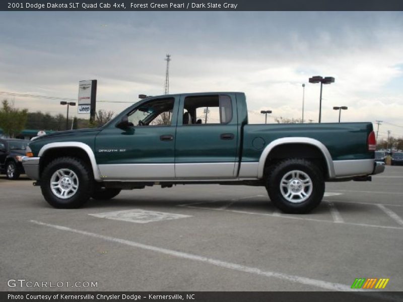  2001 Dakota SLT Quad Cab 4x4 Forest Green Pearl