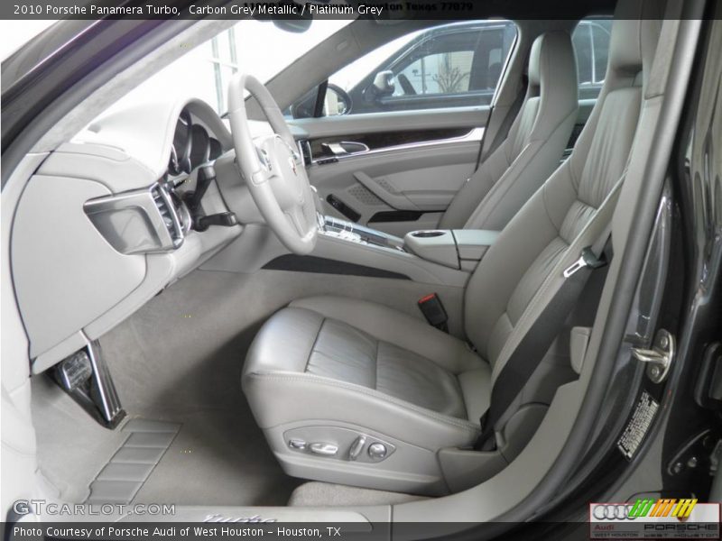 Carbon Grey Metallic / Platinum Grey 2010 Porsche Panamera Turbo