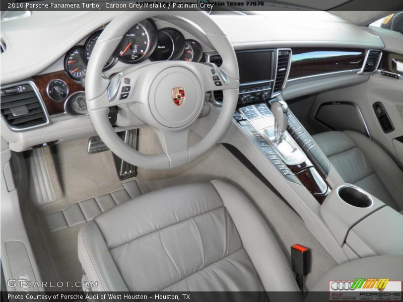 Carbon Grey Metallic / Platinum Grey 2010 Porsche Panamera Turbo