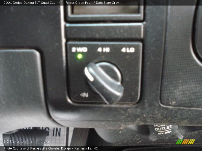 Forest Green Pearl / Dark Slate Gray 2001 Dodge Dakota SLT Quad Cab 4x4