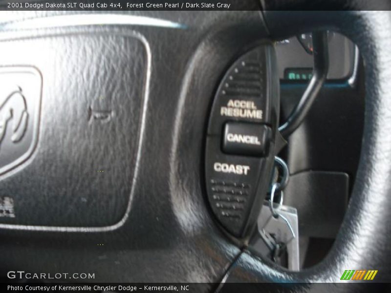Forest Green Pearl / Dark Slate Gray 2001 Dodge Dakota SLT Quad Cab 4x4