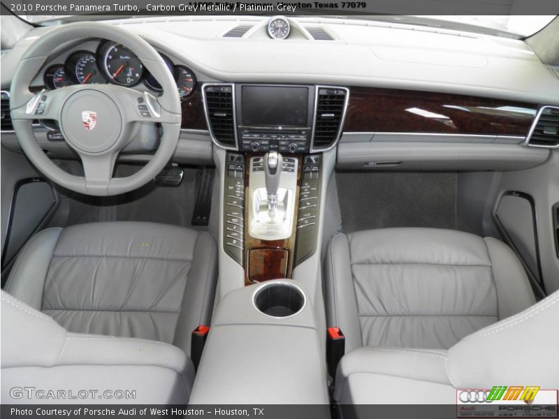 Carbon Grey Metallic / Platinum Grey 2010 Porsche Panamera Turbo