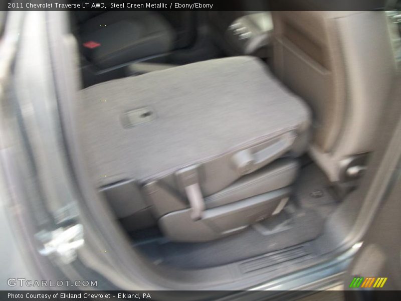 Steel Green Metallic / Ebony/Ebony 2011 Chevrolet Traverse LT AWD