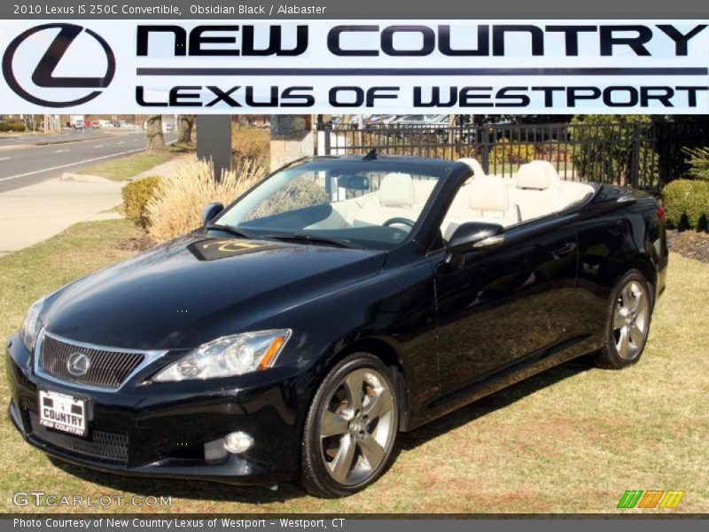Obsidian Black / Alabaster 2010 Lexus IS 250C Convertible