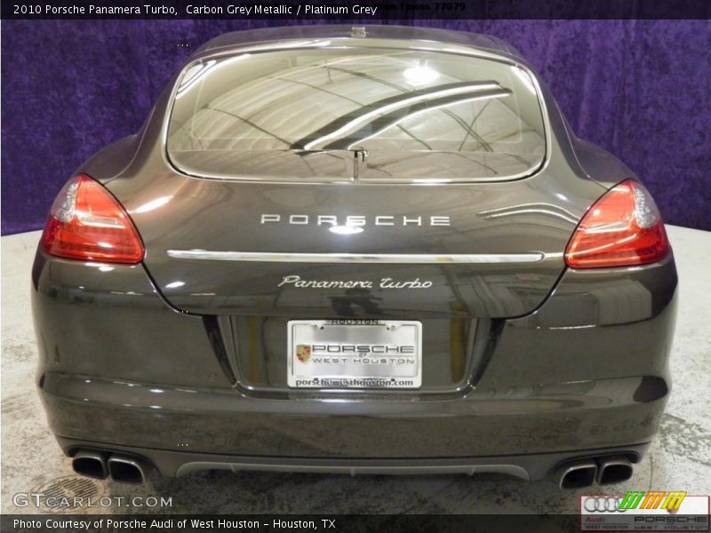 Carbon Grey Metallic / Platinum Grey 2010 Porsche Panamera Turbo