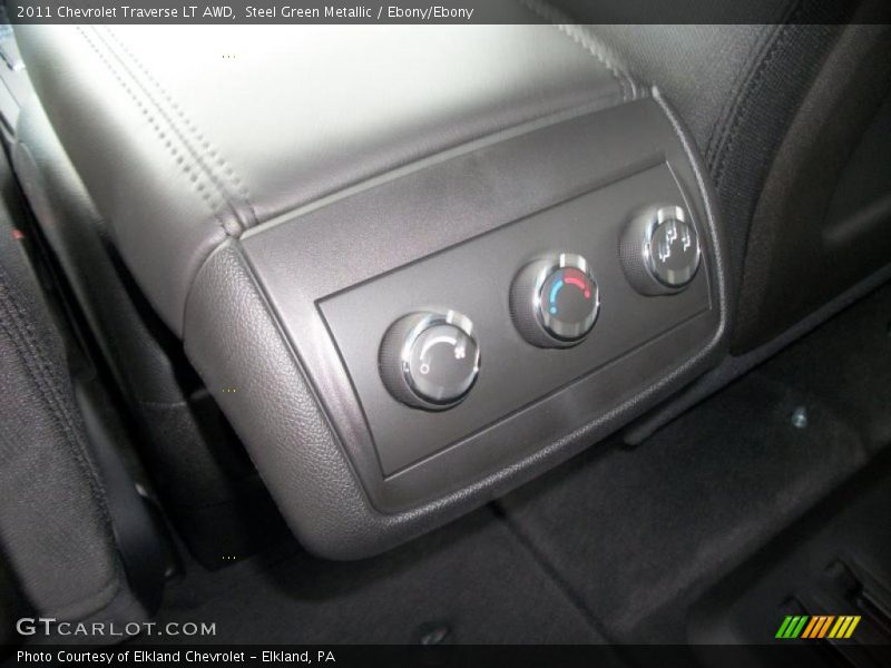 Steel Green Metallic / Ebony/Ebony 2011 Chevrolet Traverse LT AWD