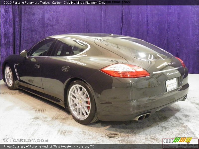 Carbon Grey Metallic / Platinum Grey 2010 Porsche Panamera Turbo