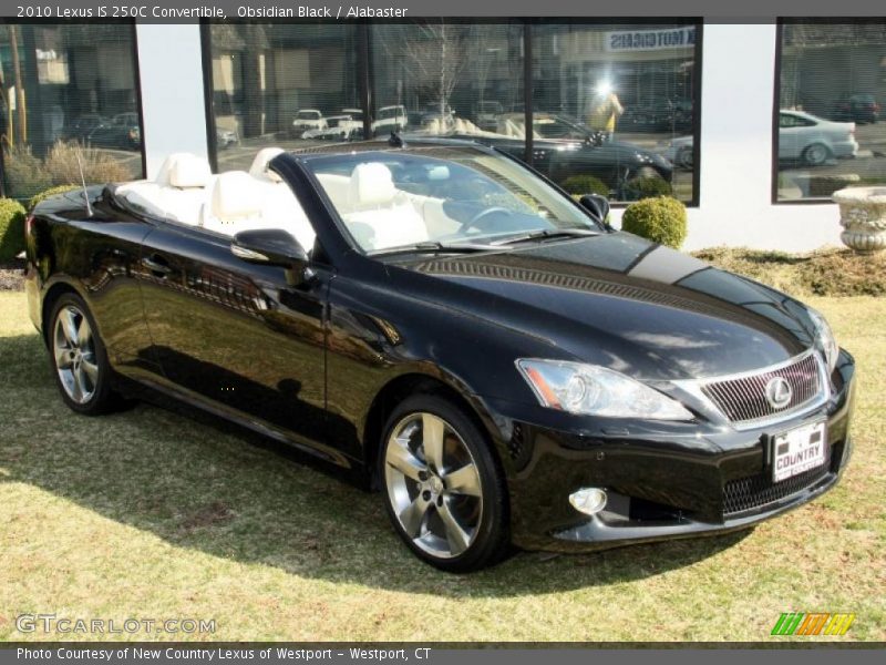 Obsidian Black / Alabaster 2010 Lexus IS 250C Convertible