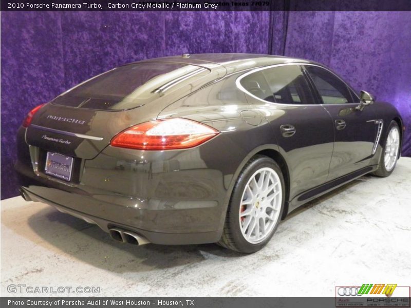 Carbon Grey Metallic / Platinum Grey 2010 Porsche Panamera Turbo