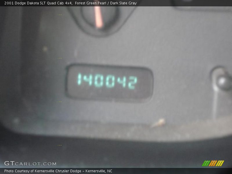 Forest Green Pearl / Dark Slate Gray 2001 Dodge Dakota SLT Quad Cab 4x4