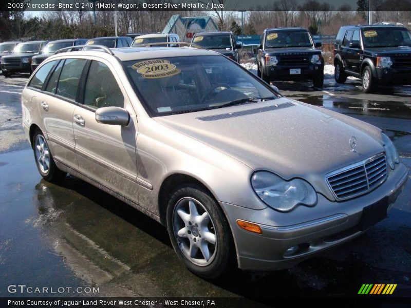 Desert Silver Metallic / Java 2003 Mercedes-Benz C 240 4Matic Wagon
