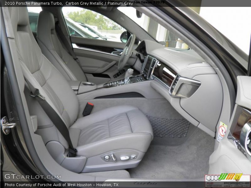 Carbon Grey Metallic / Platinum Grey 2010 Porsche Panamera Turbo