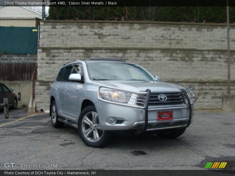 Classic Silver Metallic / Black 2008 Toyota Highlander Sport 4WD