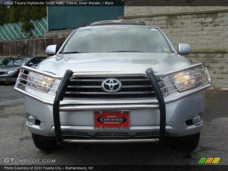Classic Silver Metallic / Black 2008 Toyota Highlander Sport 4WD