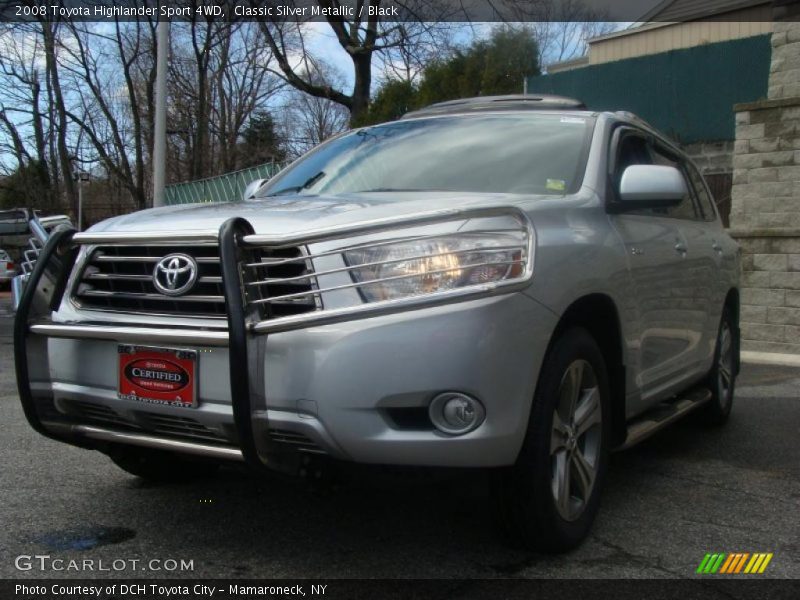 Classic Silver Metallic / Black 2008 Toyota Highlander Sport 4WD
