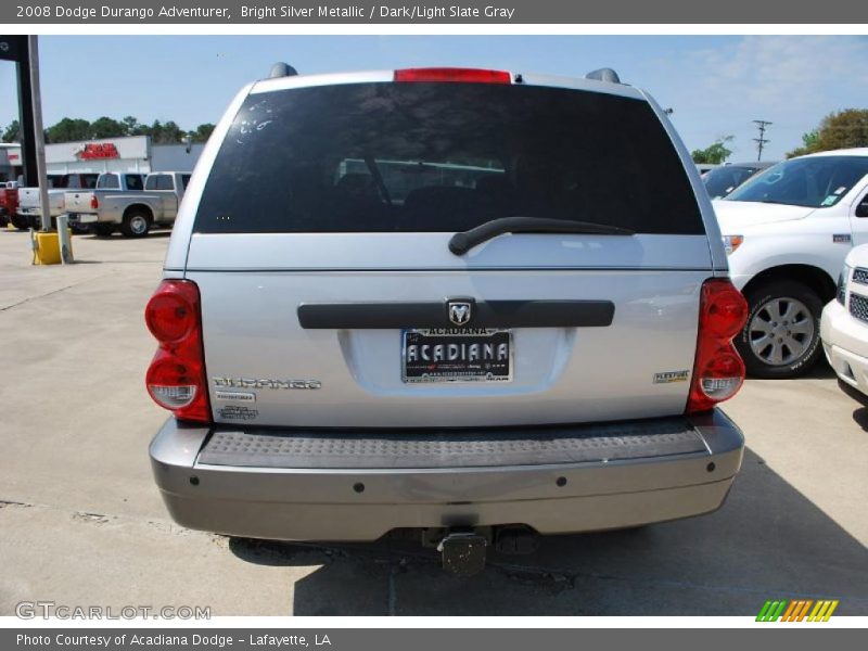 Bright Silver Metallic / Dark/Light Slate Gray 2008 Dodge Durango Adventurer