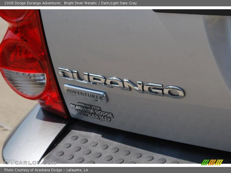 Bright Silver Metallic / Dark/Light Slate Gray 2008 Dodge Durango Adventurer