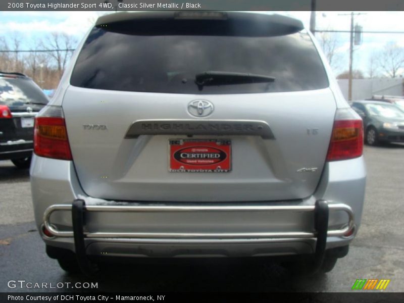 Classic Silver Metallic / Black 2008 Toyota Highlander Sport 4WD
