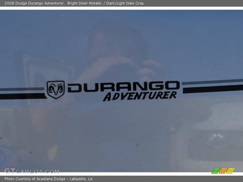 Bright Silver Metallic / Dark/Light Slate Gray 2008 Dodge Durango Adventurer